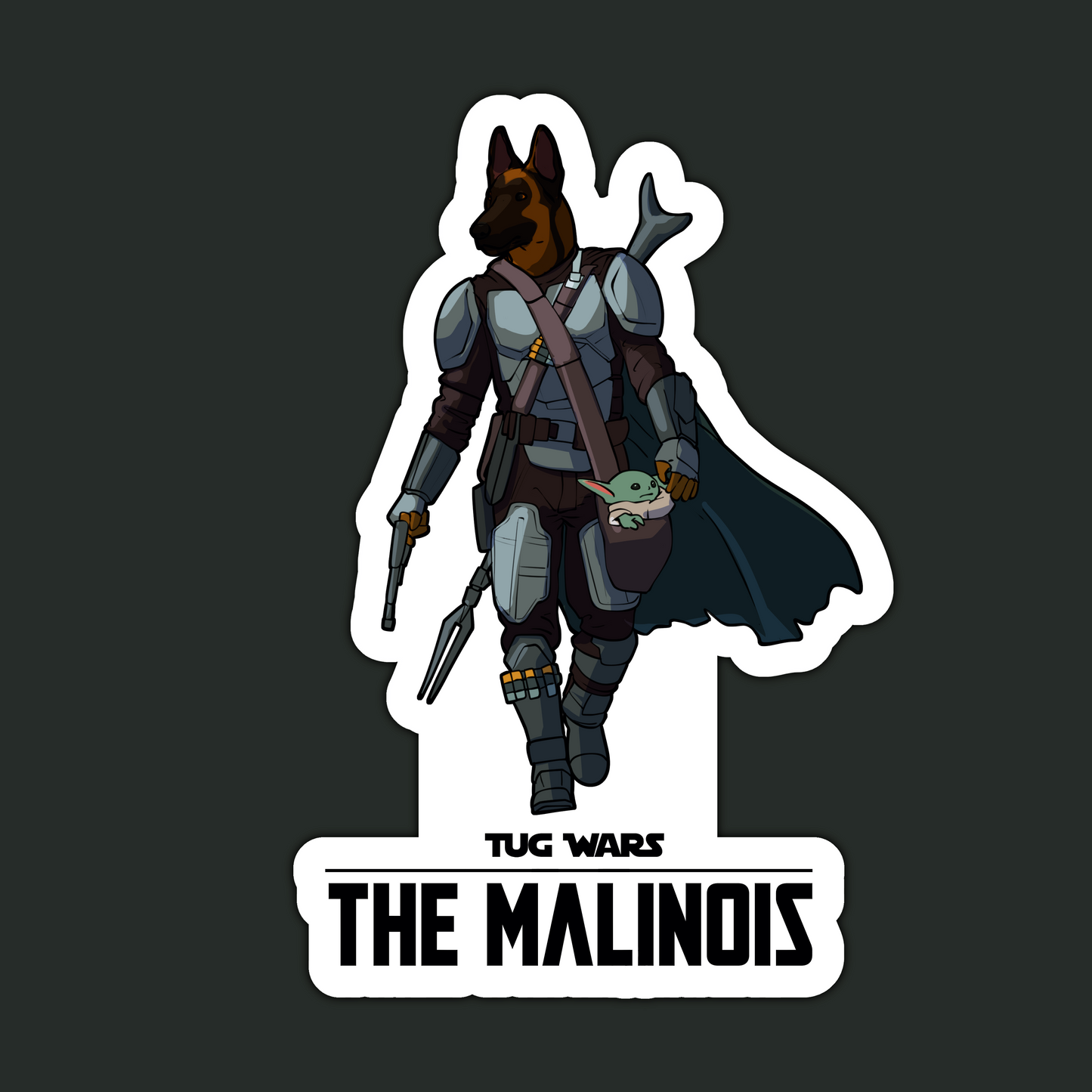 Der Malinois-Aufkleber