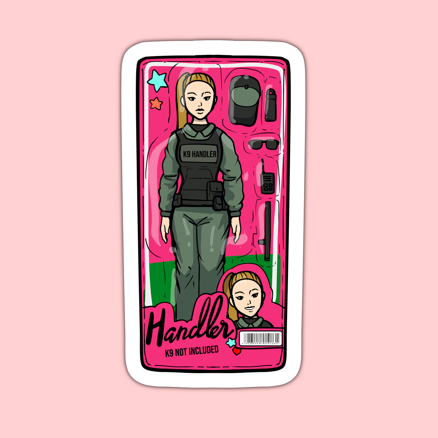 Handler Barbie Aufkleber