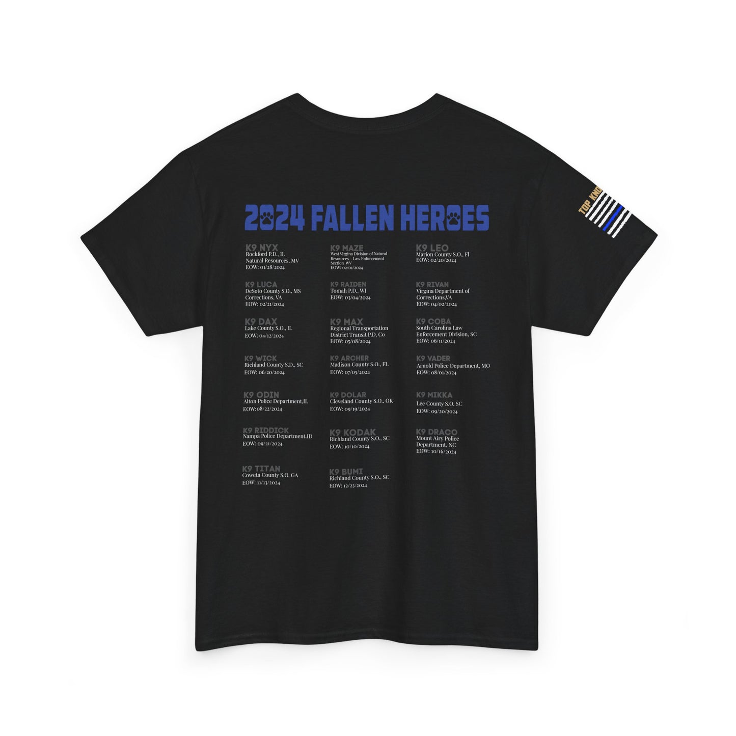 24' Fallen K9 T-Shirt