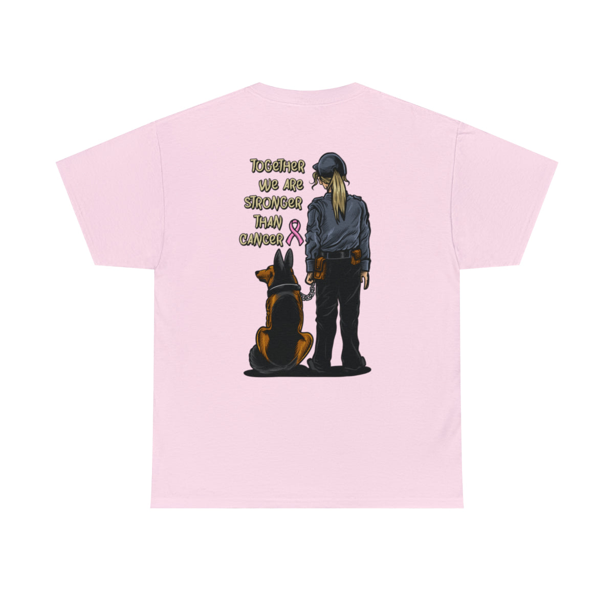 T-shirt de sensibilisation au cancer du sein (Nous sommes plus forts ensemble)