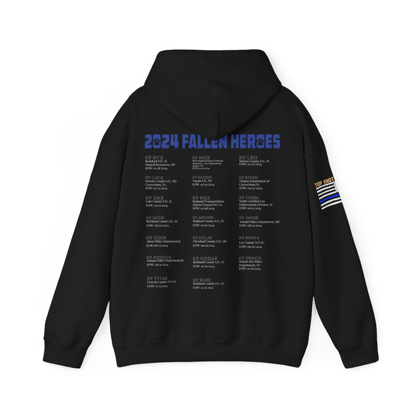 24' Fallen K9 Hoodie