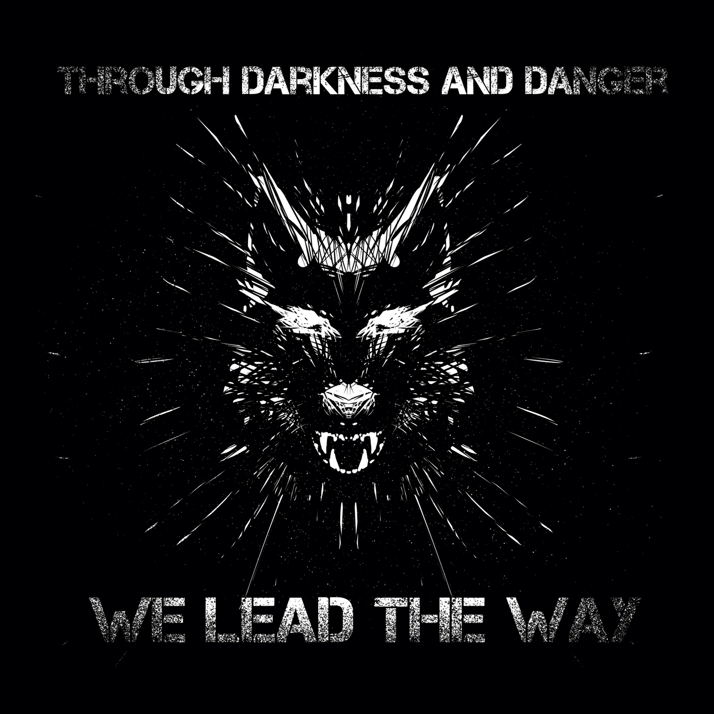 Aufkleber „Through The Darkness“.