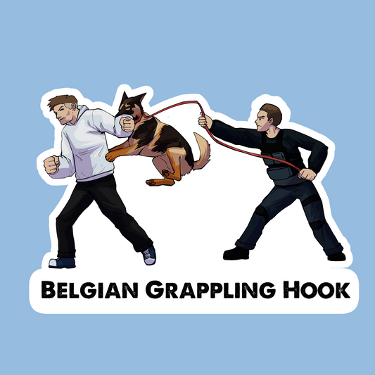 Belgian Grappling Hook Sticker