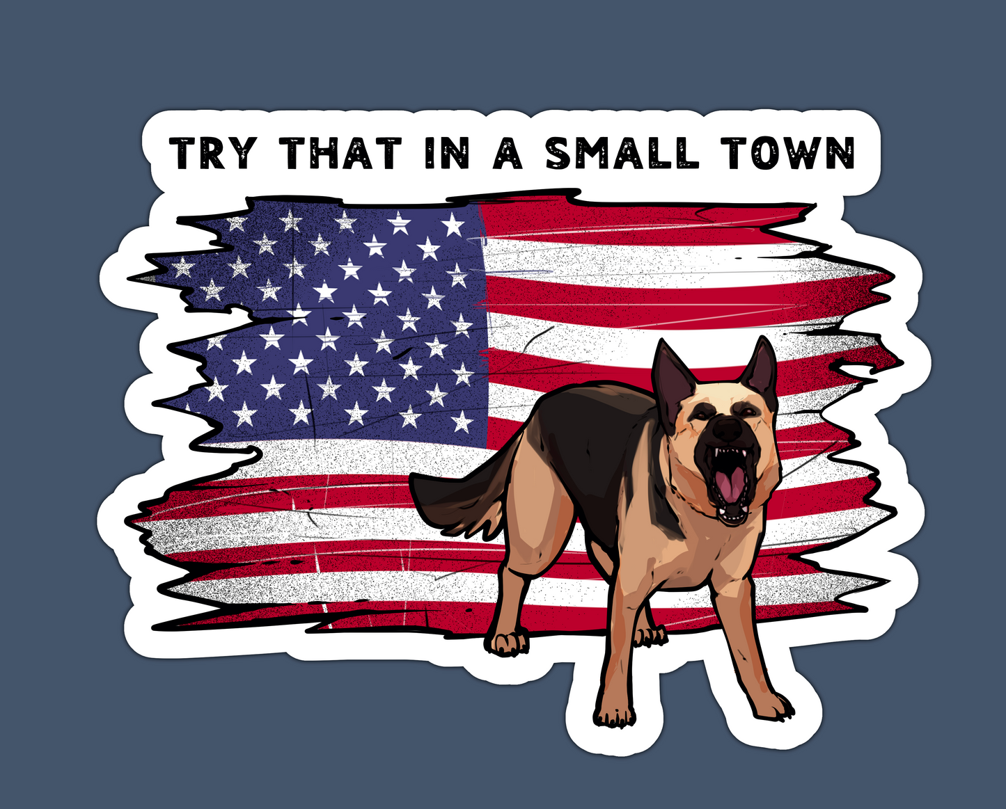 Small Town Sticker