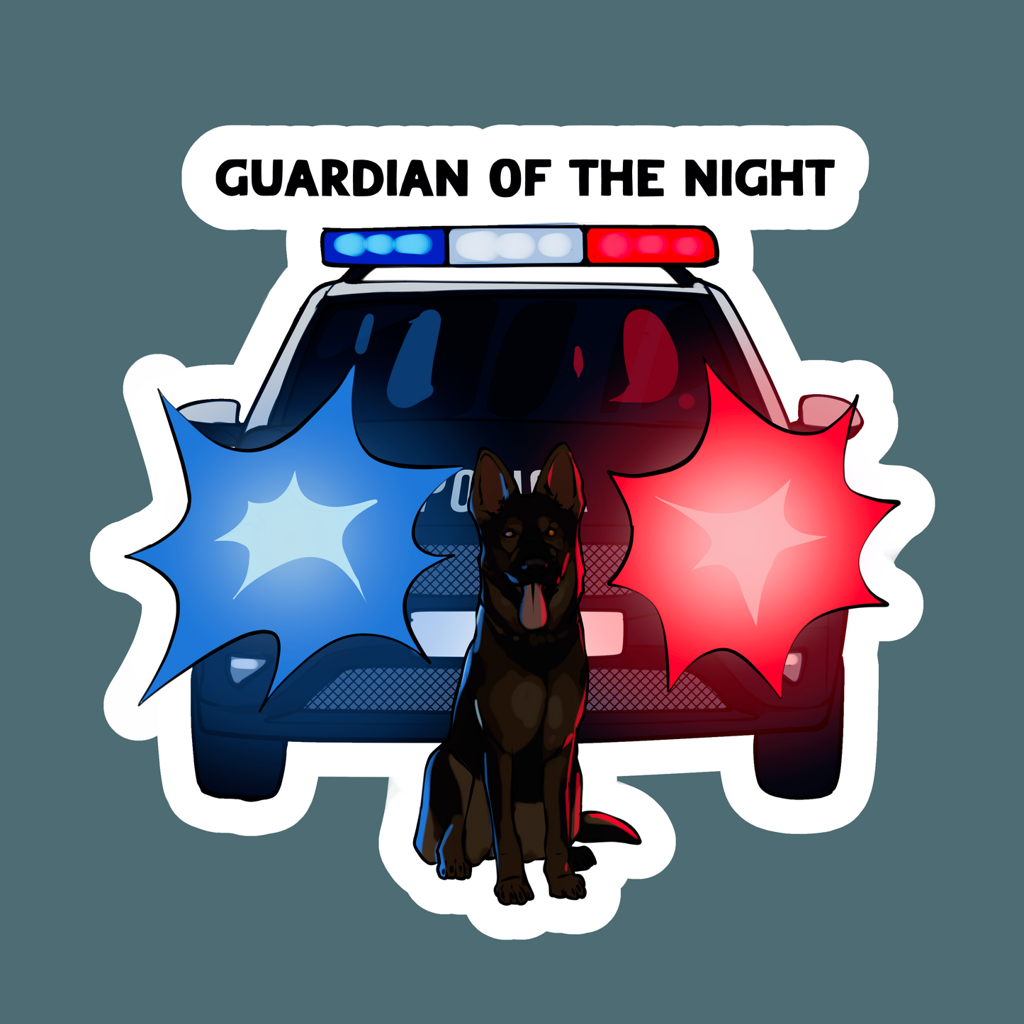 Guardian Of The Night Sticker