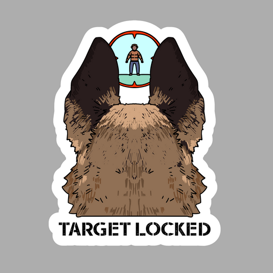 Target Locked Sticker