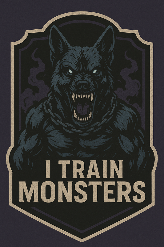 I Train Monster Sticker