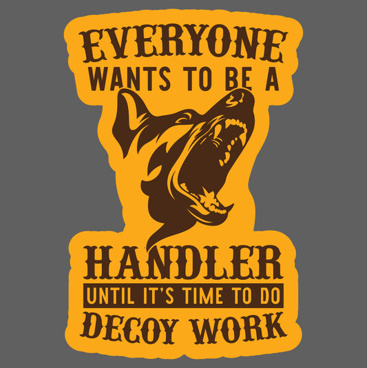 Decoy Work Sticker