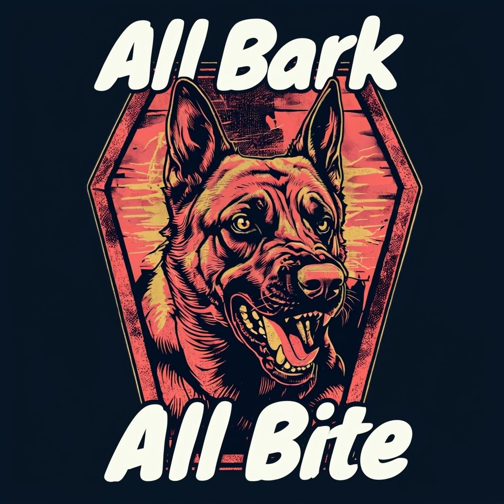 All Bark, All Bite Sticker