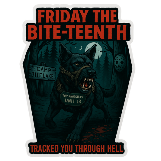 Friday The Bite-Teenth Sticker
