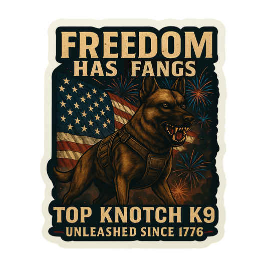 Freedom Has Fangs Sticker