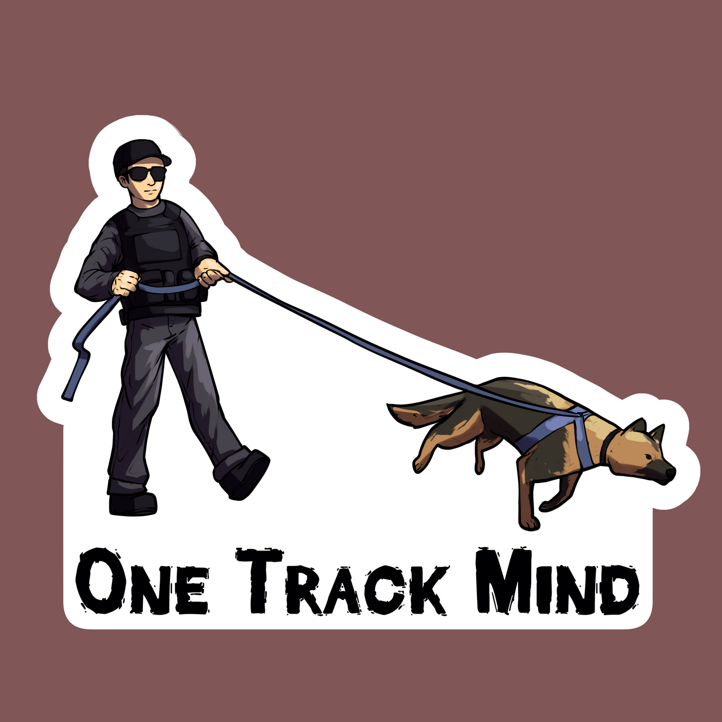 One Track Mind Sticker