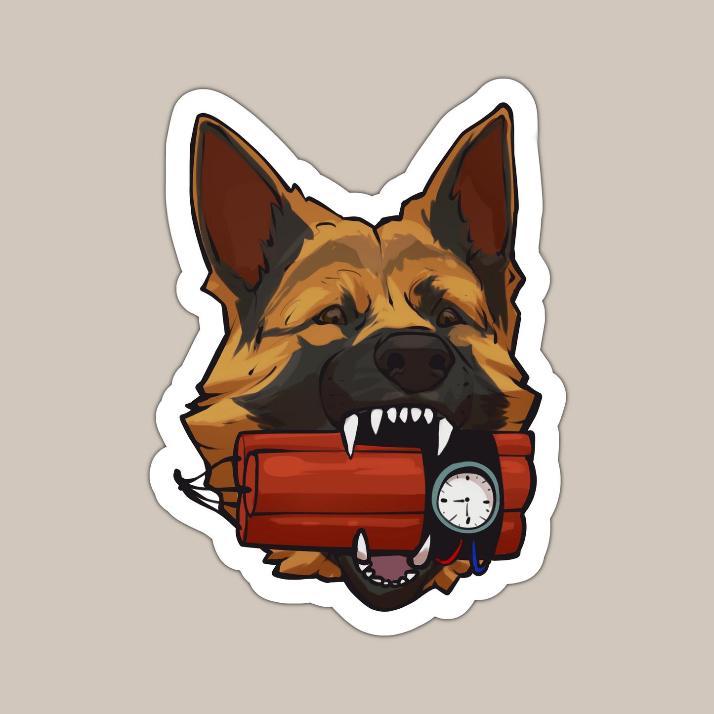 Da Bomb K9 Sticker